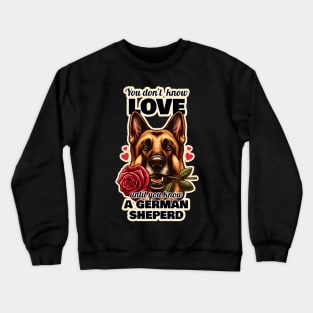 German Shepherd Valentine's day Crewneck Sweatshirt